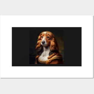 Unreal Mona Lisa Dog Portrait Posters and Art